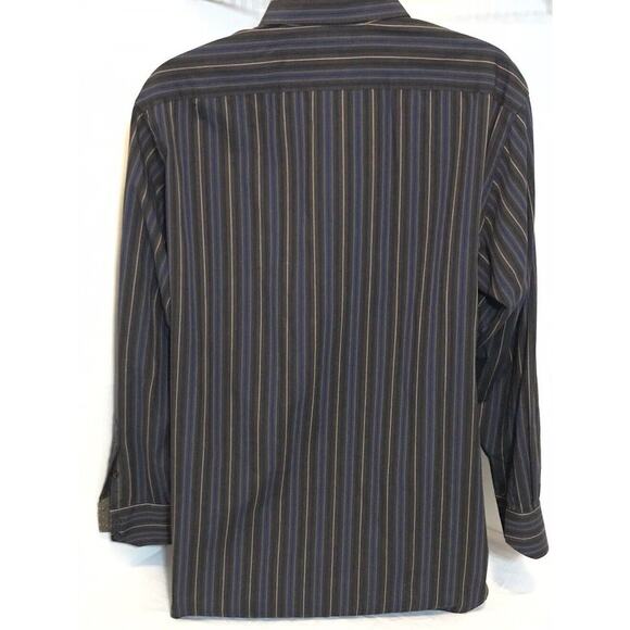 Tailorbyrd Men's Long Sleeve Button Up Striped Shirt Multi Color Size XXL - Picture 8 of 8